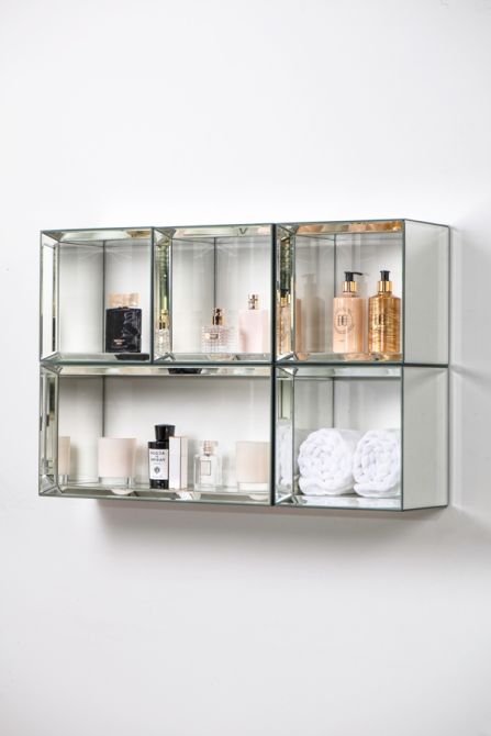 Uno - Rektangulär Vägghylla i Spegelglas -view8