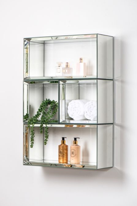 Uno - Rektangulär Vägghylla i Spegelglas -view7