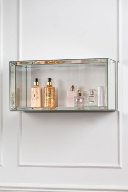 Uno - Rektangulär Vägghylla i Spegelglas -view2