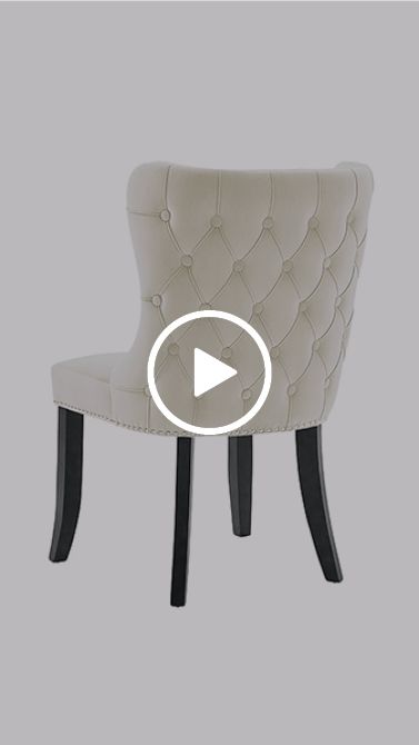 Margonia Chaise de salle à manger, piétement noir - Sable blanc-view2