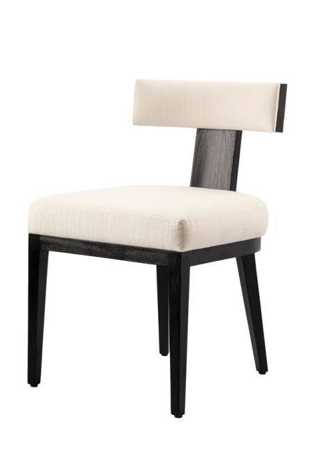 Juno Circular Dining Table and 6 Vista Dining chairs-view3