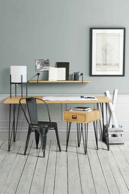 Felix Industrial Side Table - Solid oak and steel - Image #0