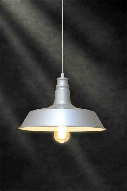 Pascal Silver Vintage Pendant Light - gft-view2