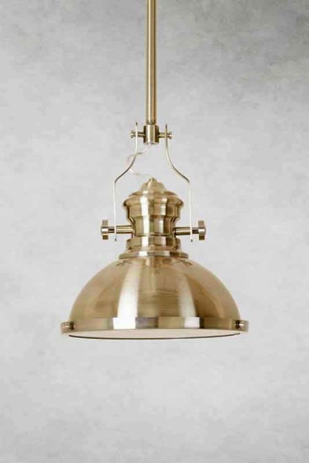 Rene – Lámpara colgante industrial francesa efecto bronce - Imagen #0