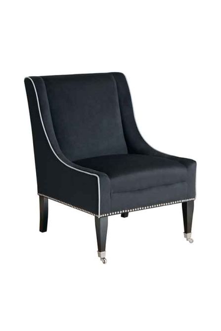 Lauren Lounge stoel/fauteuil - Zwart - Beeld #0