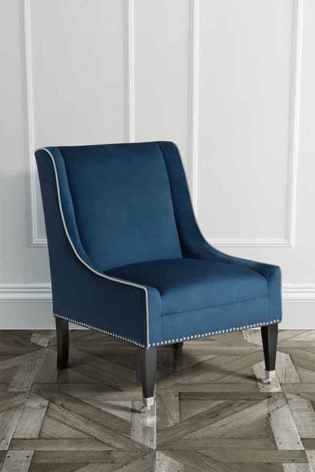 Lauren Lounge stoel/fauteuil - Blauw - Beeld #0