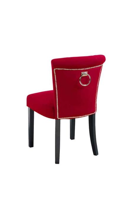Positano Dining Chair with Back Ring - Cranberry - Image #0