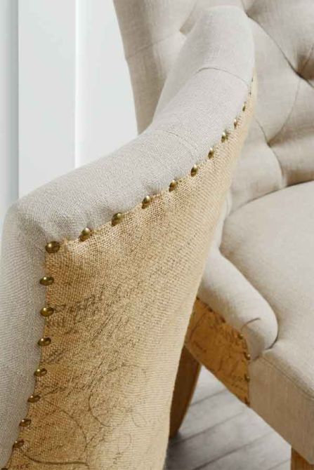 Torino Chaise de salle à manger, détails rustique-view4