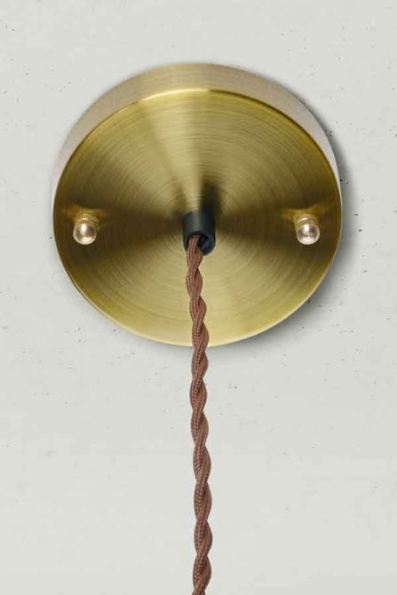 Tristan Industrial Brass Pendant Light - Image #0