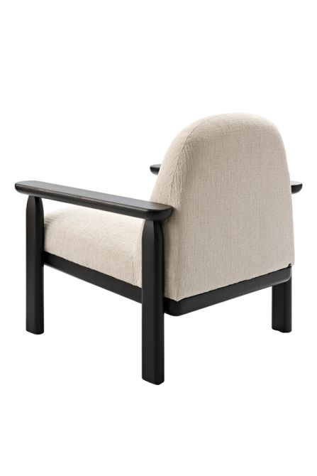 Waldo Armsessel – Helltaupe-farbenes Chenille-view5