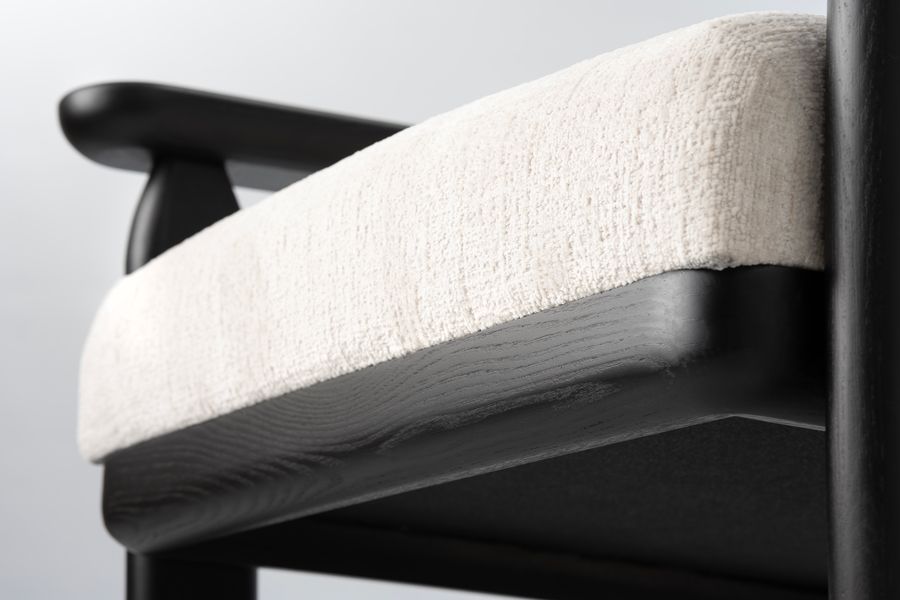 Waldo Armsessel – Helltaupe-farbenes Chenille-view7