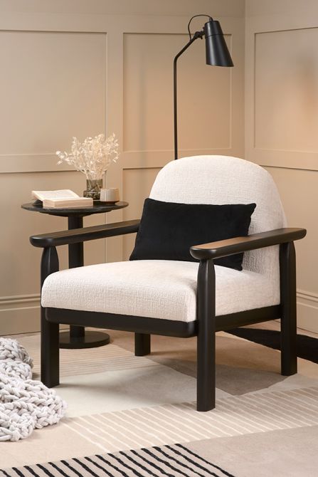 Waldo Armsessel – Helltaupe-farbenes Chenille-view2