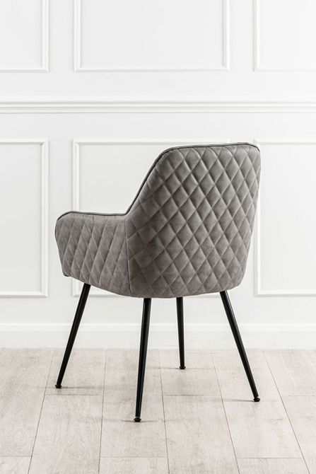 Watson Carver Stol - Grå - PU läder-view4