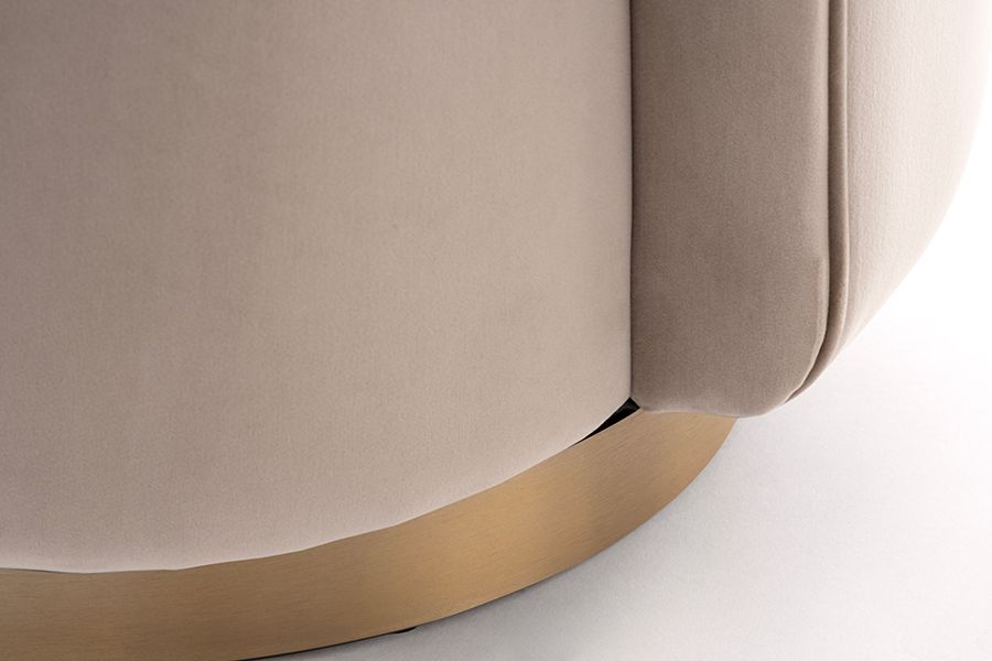 West End Sedia da pranzo girevole - Talpa - Ottone-view5