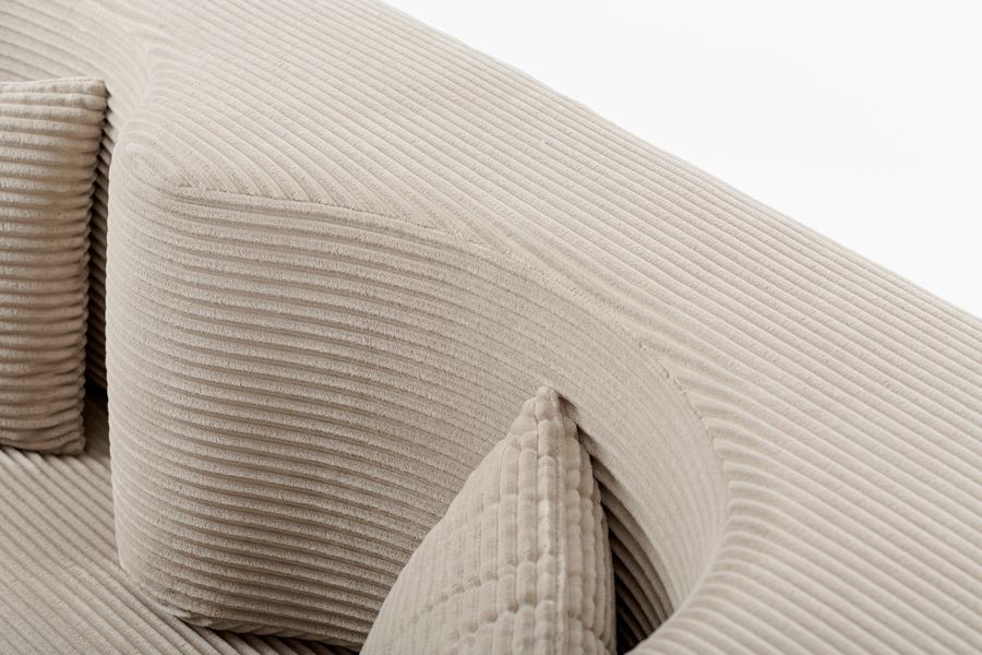 Zzofa Bedbank Licht Taupe-view7