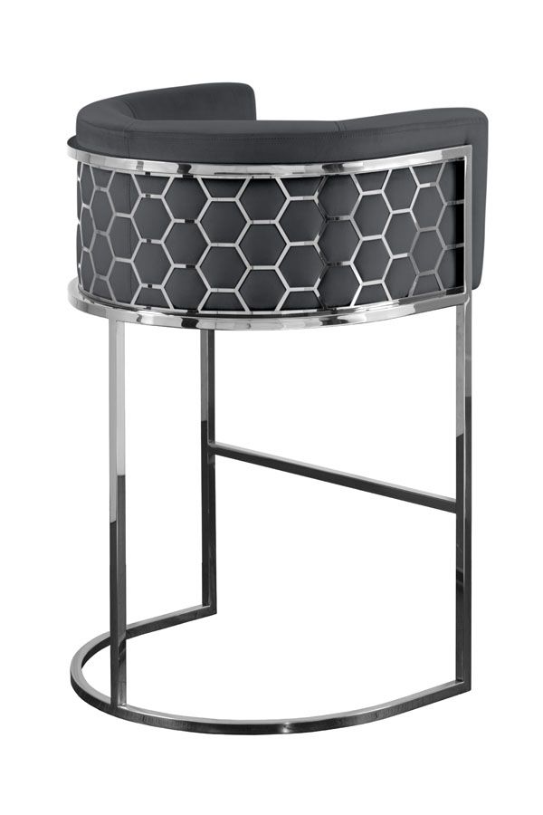 My Furniture Alveare Bar stool Silver bar stool