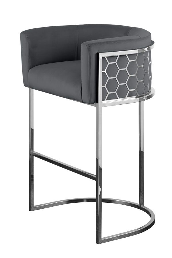 My Furniture Alveare Bar stool Silver bar stool