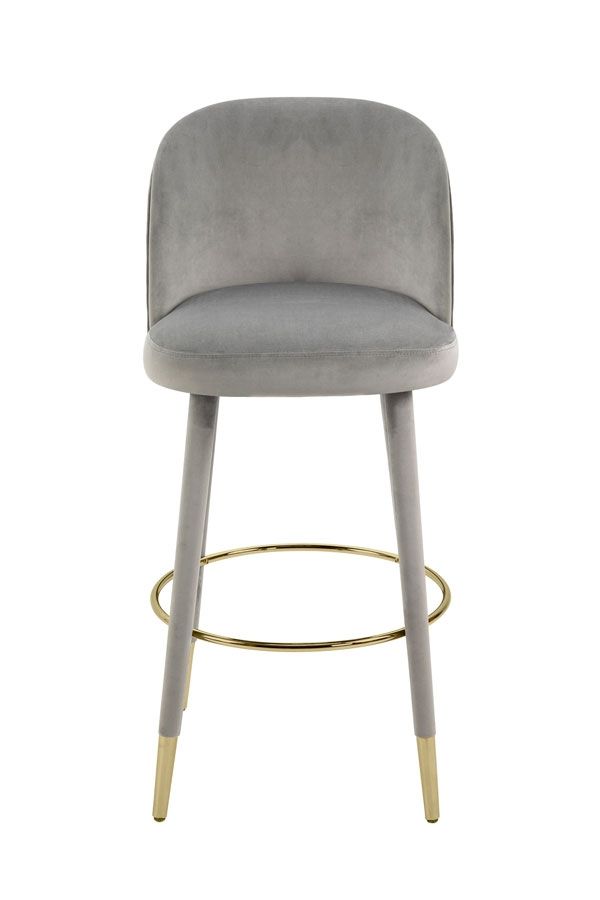 Bellucci Counter stool- Dove Grey - Golden Ferrules / My-Furniture