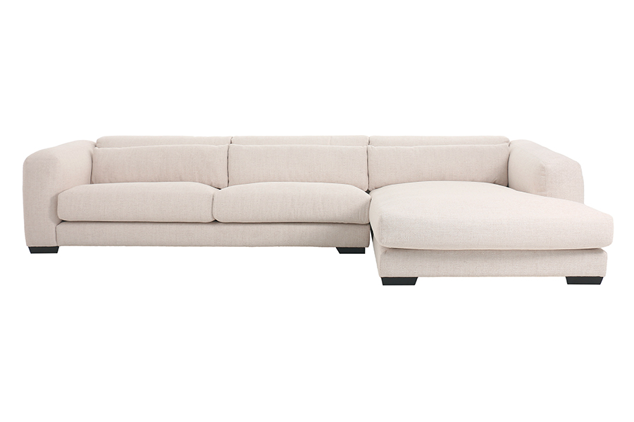 Dolce Extra Large Corner Sofa Right Hand Natural Linen