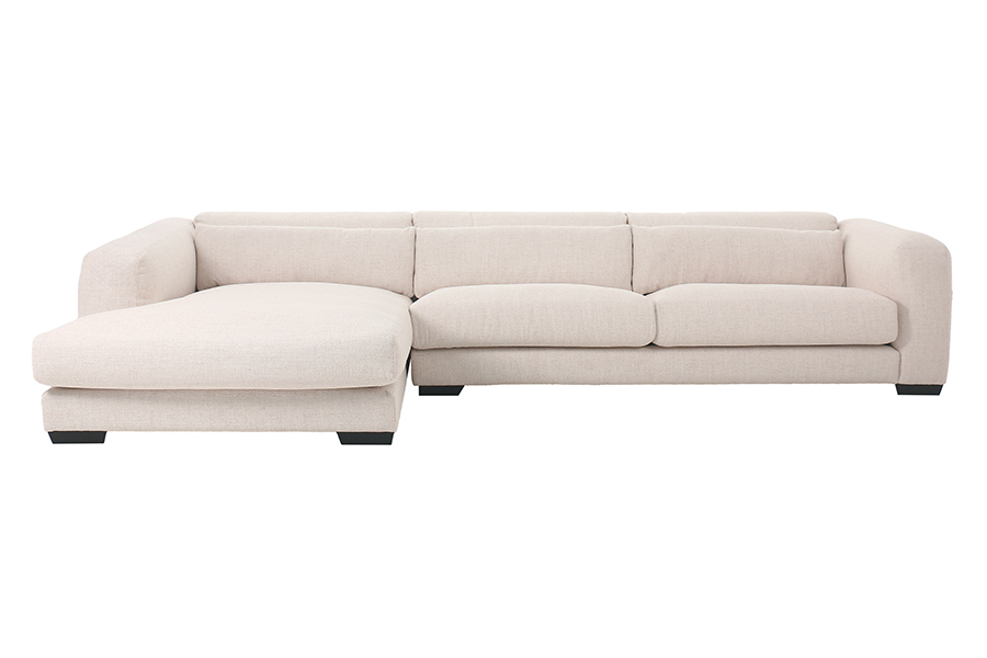 Dolce Extra Large Corner Sofa Left Hand Natural Linen