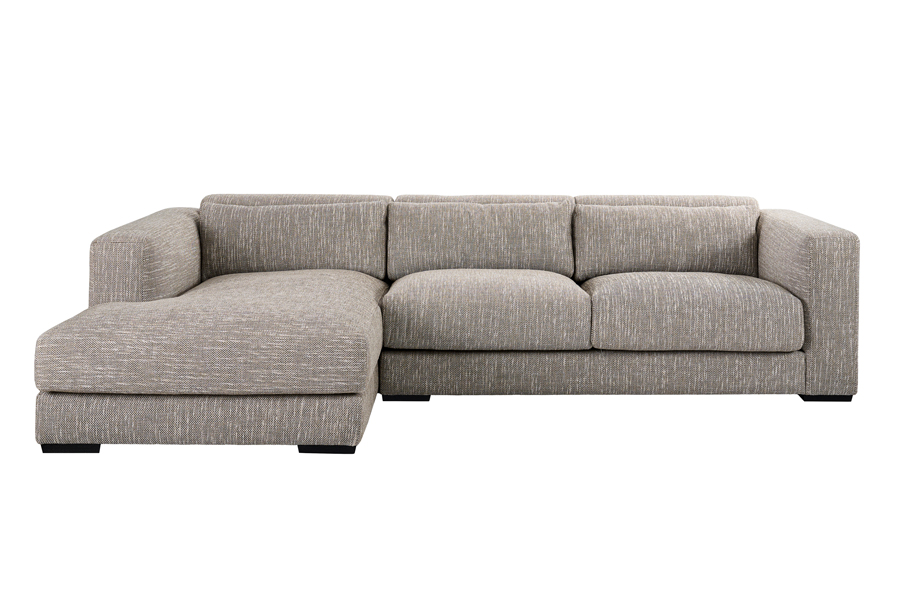 Dolce Corner Sofa Left Hand Dark Taupe Linen