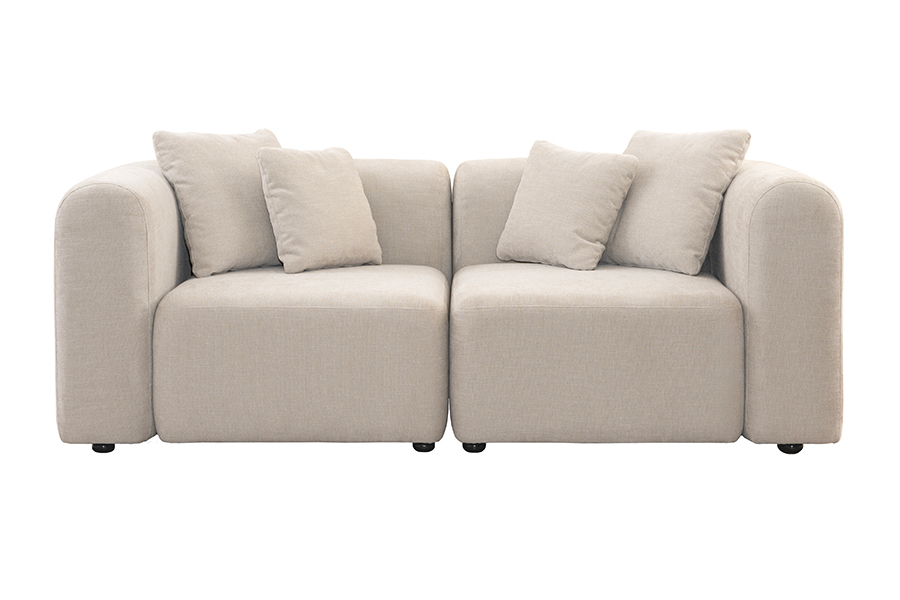 Dune Two Seat Sofa – Parchment