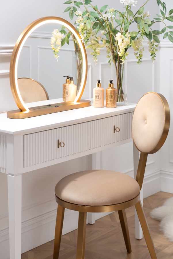 Image of Elara Brass Dressing Mirror