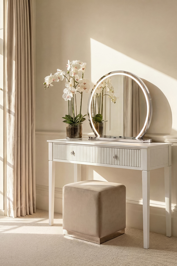 Elara Silver Dressing Mirror