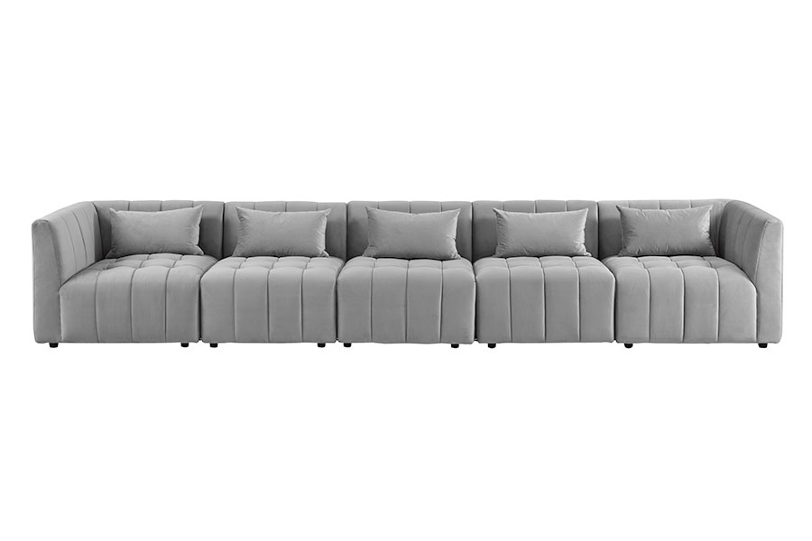Image of Essen Five Seat Sofa ??? Dove Grey