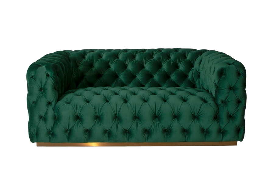 Frankfurt Two Seat Sofa - Bottle Green