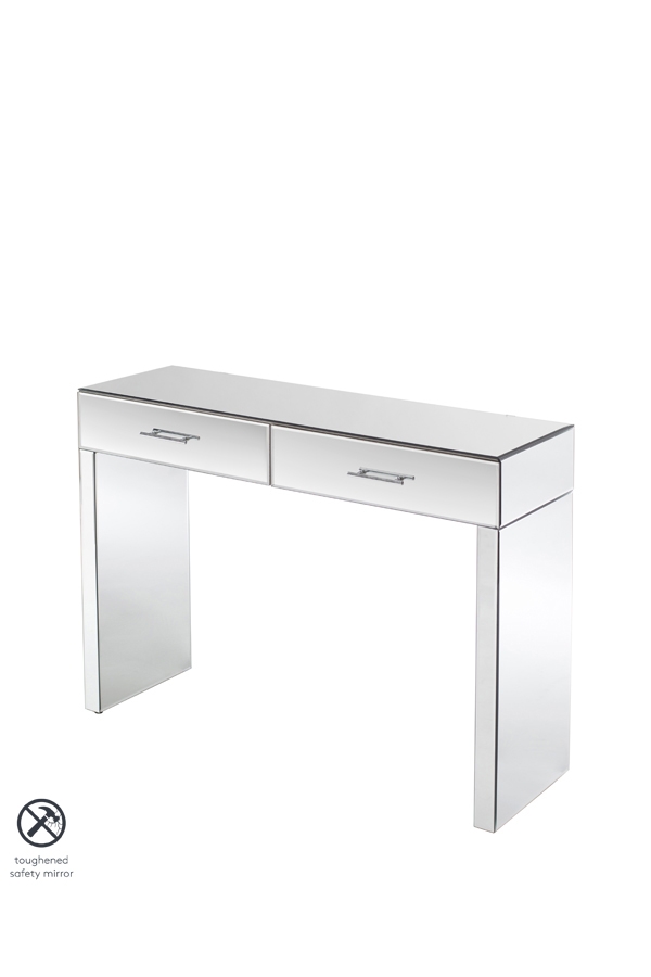 Image of Harper Mirrored Console Table ??? Silver Details