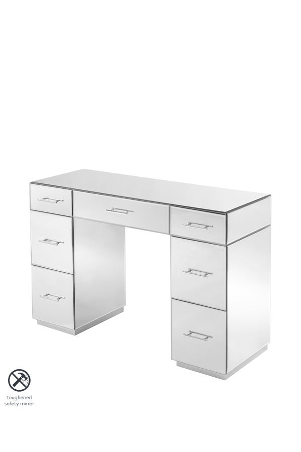 Image of Harper Mirrored Dressing Table ??? Silver Details