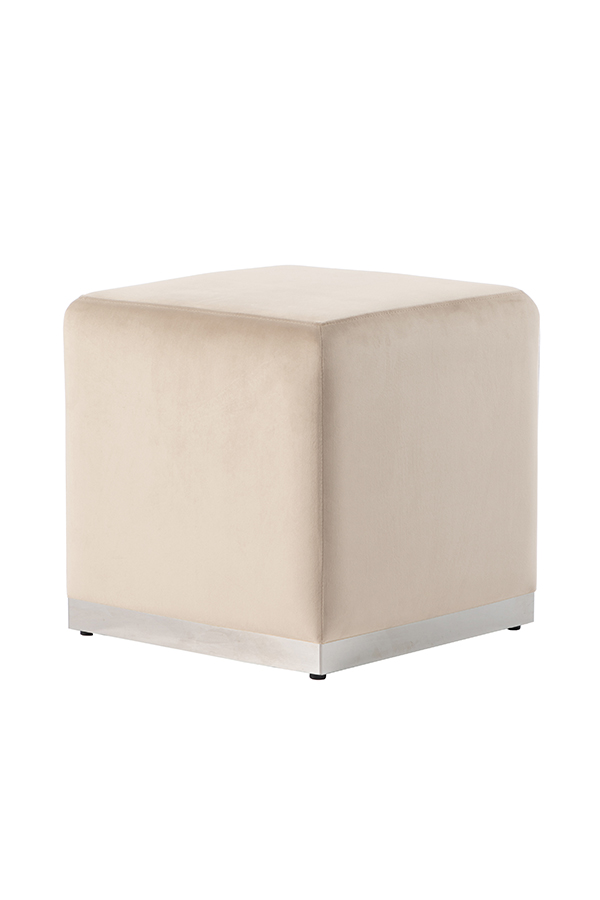 Harper Stool - Chalk - Silver Base