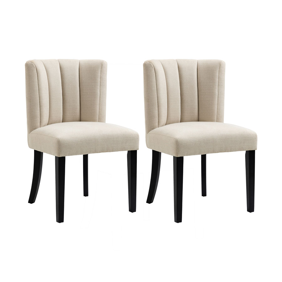 Set of 2 Hatfield Dining Chairs - Limestone
