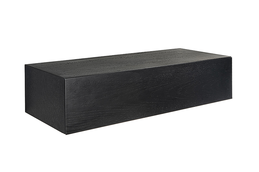 Inga Black Oak Floating Console Table
