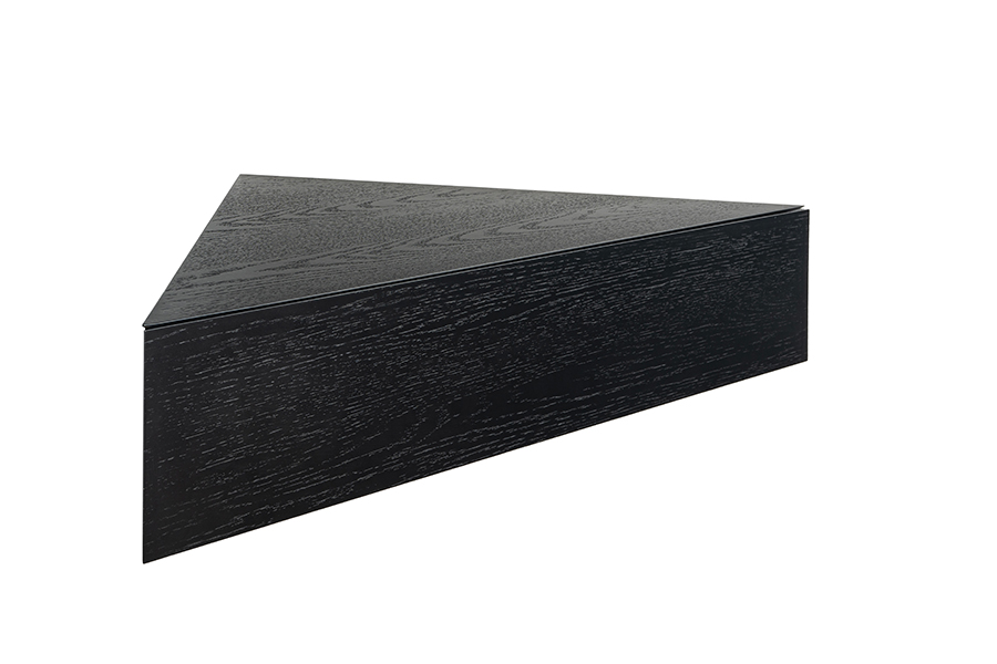 Inga Black Oak Floating Corner Unit