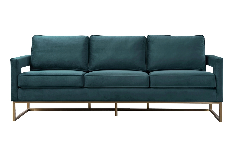 Kenza Three Seat Sofa  – Peacock