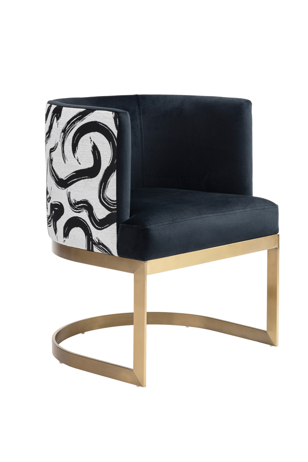 Suki Dining Chair – Brushed Brass Base