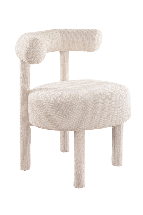 Image of Lica Accent Chair Ivory Chenille