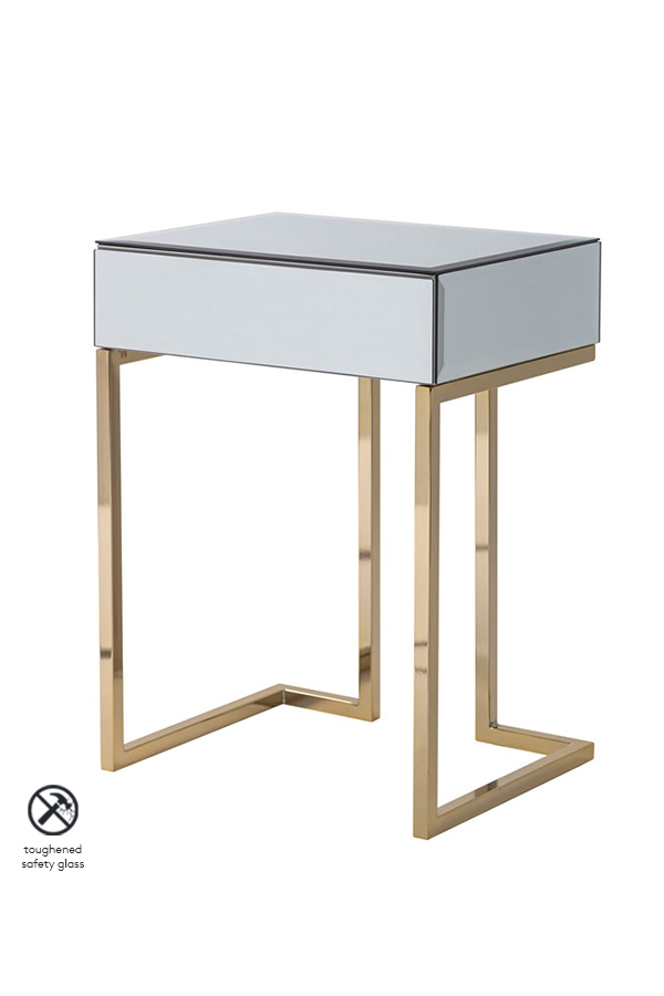 Image of Lorenzo Mirrored Side Table