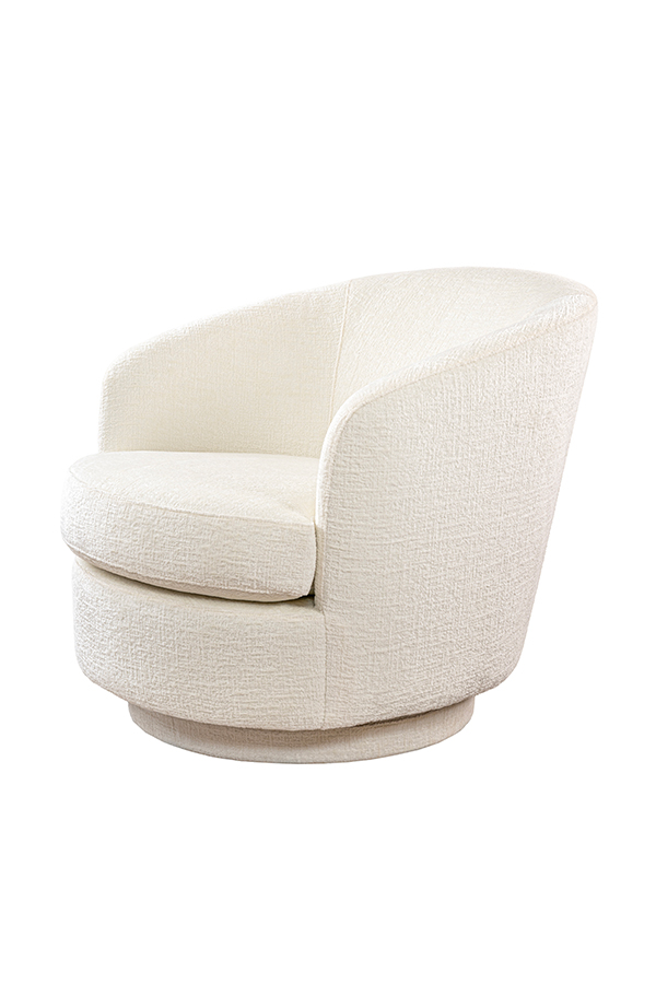 Melville Swivel Chair - Ivory