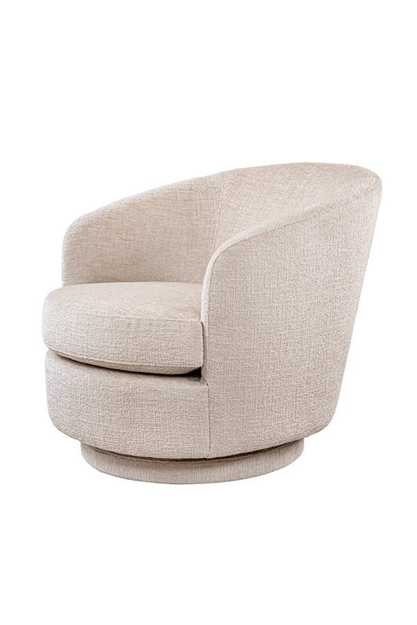 Melville Swivel Chair - Light Taupe