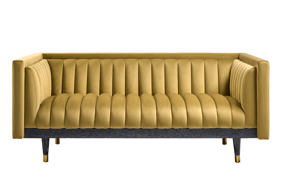 Metz Two Seat Sofa - Olive
