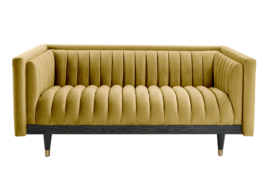 Metz Two Seat Sofa - Olive