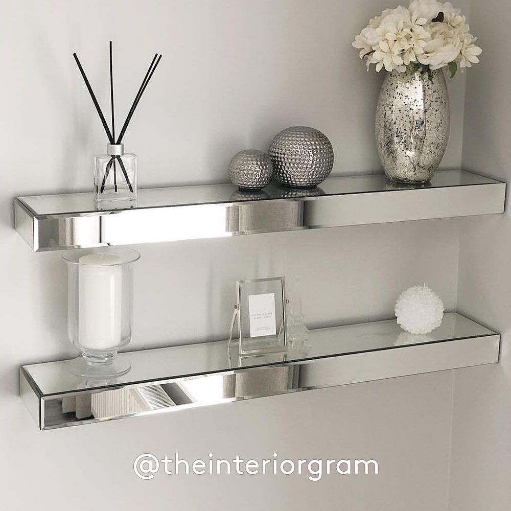 mirror shelves for wall