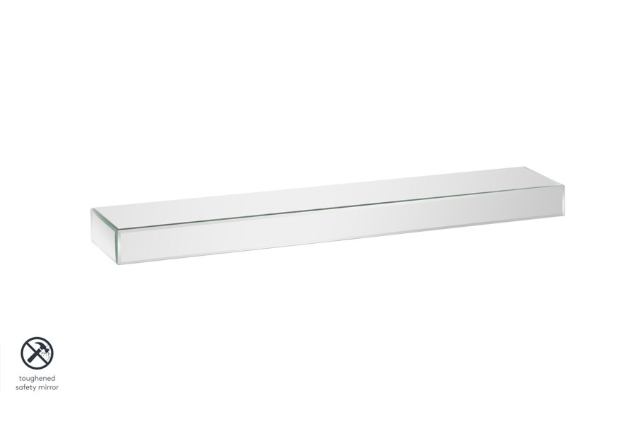 Mirrored Floating Wall Shelf 90cm