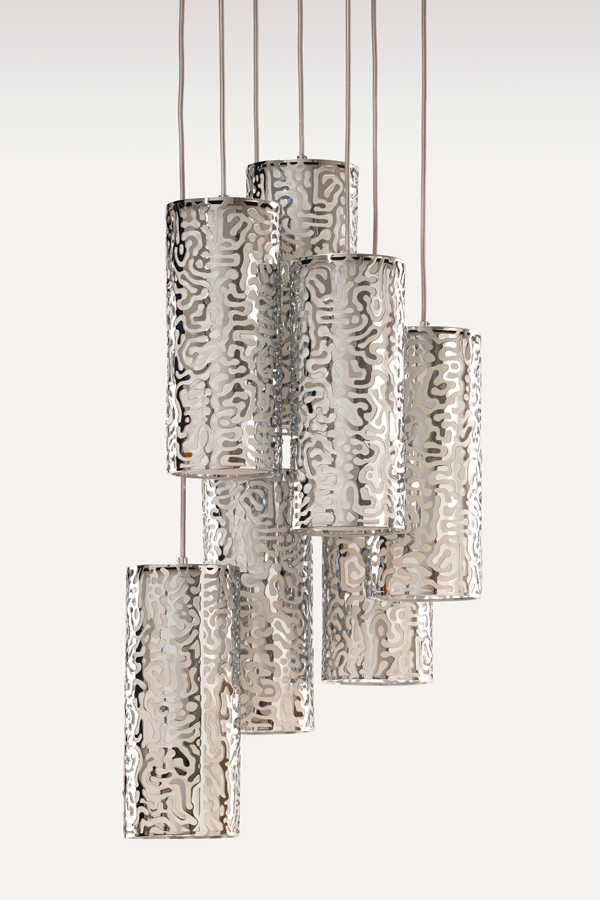 Moray Seven Light Pendant Chrome