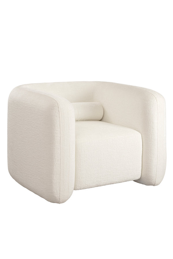 Munich Armchair – Ivory Chenille