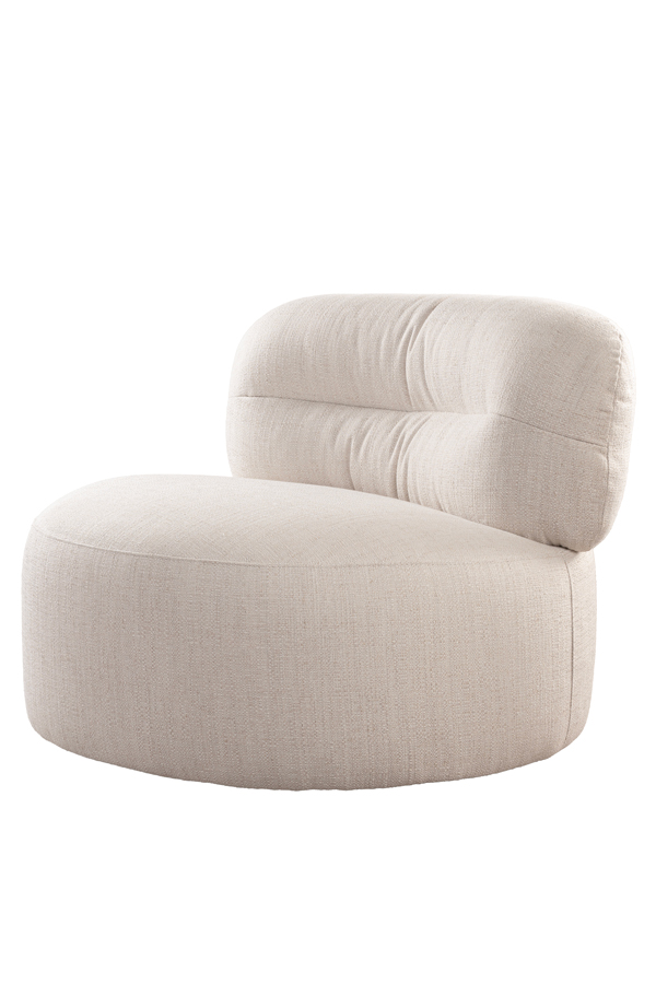 Mush Swivel Chair Natural Linen