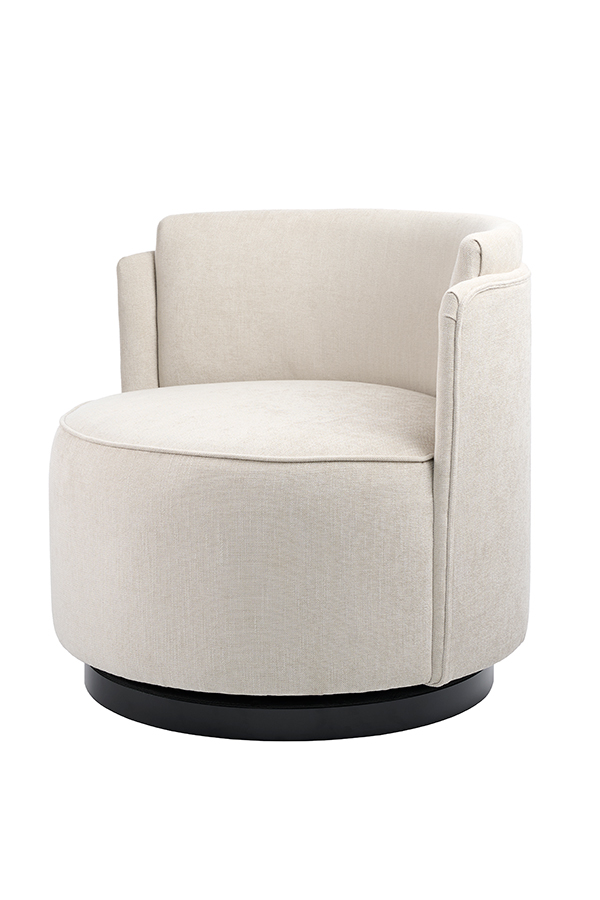Odeon Swivel Chair - Parchment